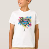Supergirl Paint and Spills T-Shirt (Vorderseite)