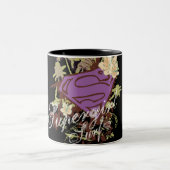 Supergirl Palm Trees Zweifarbige Tasse (Mittel)