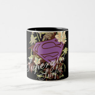 Supergirl Palm Trees Zweifarbige Tasse