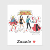 Supergirl Paper Doll Graphic Aufkleber (Blatt)