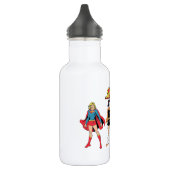 Supergirl Paper Doll Graphic Edelstahlflasche (Links)
