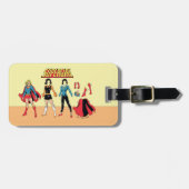 Supergirl Paper Doll Graphic Gepäckanhänger (Vorderseite horizontal)