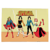 Supergirl Paper Doll Graphic Große Geschenktüte (Rückseite)