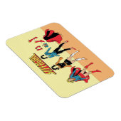 Supergirl Paper Doll Graphic Magnet (Rechte Seite)