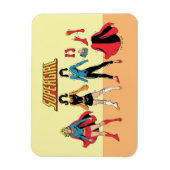 Supergirl Paper Doll Graphic Magnet (Vertikal)