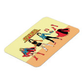 Supergirl Paper Doll Graphic Magnet (Linke Seite)