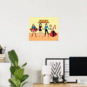 Supergirl Paper Doll Graphic Poster (Heimbüro)