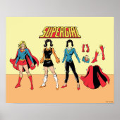 Supergirl Paper Doll Graphic Poster (Vorne)