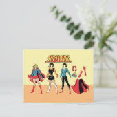 Supergirl Paper Doll Graphic Postkarte (Stehend Vorderseite)