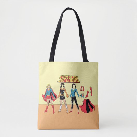 Supergirl Paper Doll Graphic Tasche (Vorderseite)