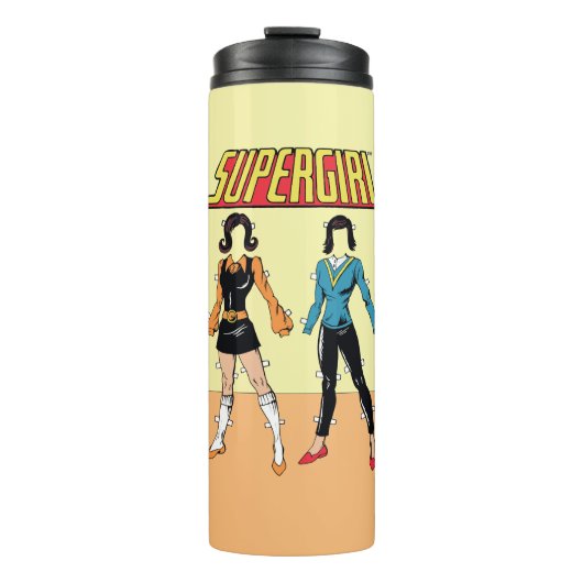 Supergirl Paper Doll Graphic Thermosbecher (Vorderseite)