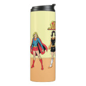 Supergirl Paper Doll Graphic Thermosbecher (Nach links gedreht)
