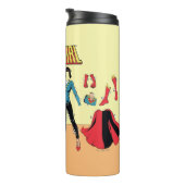 Supergirl Paper Doll Graphic Thermosbecher (Nach rechts gedreht)