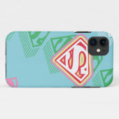 Supergirl Pastel Repeat Pattern Case-Mate iPhone Hülle (Rückseite (Horizontal))