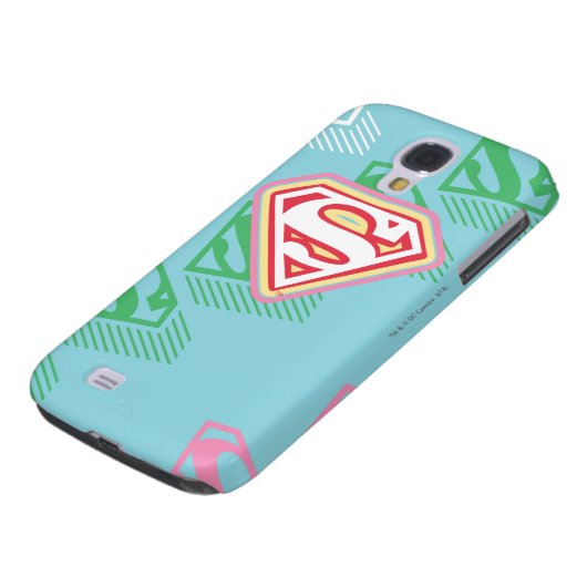 Supergirl Pastel Repeat Pattern Case-Mate Samsung Galaxy Hülle (unten)