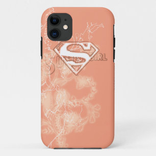 Supergirl Peach floral Muster Case-Mate iPhone Hülle