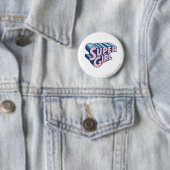 Supergirl Pink and Blue Logo Button (Beispiel)
