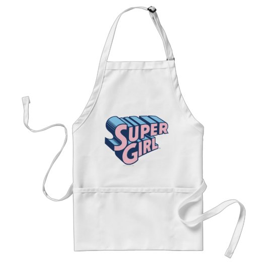 Supergirl Pink and Blue Logo Schürze (Vorne)