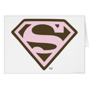 Supergirl Pink and Brown Logo