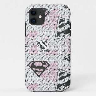 Supergirl Pink and White Logo Pattern Case-Mate iPhone Hülle