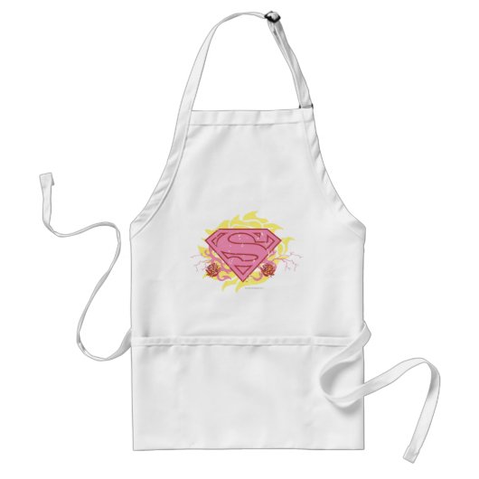 Supergirl Pink Blume Schürze (Vorne)