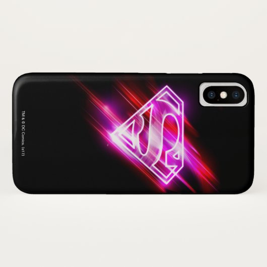 Supergirl Pink Case-Mate iPhone Hülle (Rückseite (Horizontal))