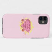 Supergirl Pink Flowers Case-Mate iPhone Hülle (Rückseite (Horizontal))