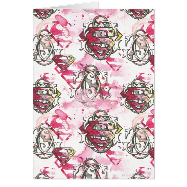 Supergirl Pink Ink Pattern (Vorne)