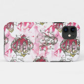 Supergirl Pink Ink Pattern Case-Mate iPhone Hülle (Rückseite (Horizontal))