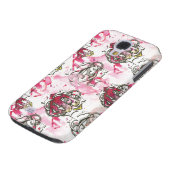 Supergirl Pink Ink Pattern Case-Mate Samsung Galaxy Hülle (unten)