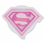 Supergirl Pink Logo Aufkleber (Vorderseite)