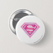 Supergirl Pink Logo Button (Vorne & Hinten)