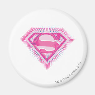 Supergirl Pink Logo Magnet