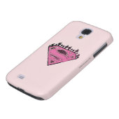 Supergirl Pink Logo mit Flammen Case-Mate Samsung Galaxy Hülle (unten)