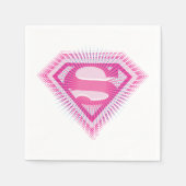 Supergirl Pink Logo Serviette (Vorderseite)