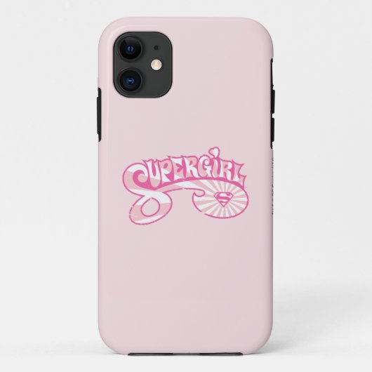 Supergirl Pink Logo Star Burg Case-Mate iPhone Hülle (Rückseite)