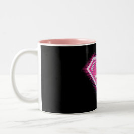 Supergirl Pink Logo Zweifarbige Tasse