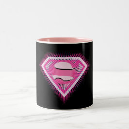 Supergirl Pink Logo Zweifarbige Tasse