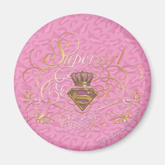 Supergirl Pink Magnet (Vorne)