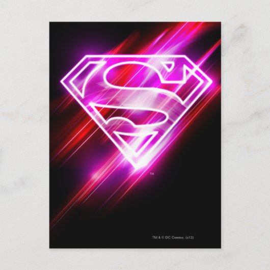Supergirl Pink Postkarte (Vorderseite)