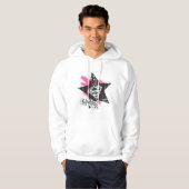 Supergirl Pink Spray Paint Star Hoodie (Vorne ganz)