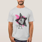 Supergirl Pink Spray Paint Star T-Shirt (Vorderseite)