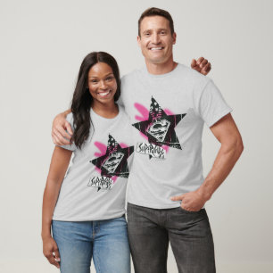 Supergirl Pink Spray Paint Star T-Shirt