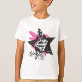 Supergirl Pink Spray Paint Star T-Shirt (Vorderseite)