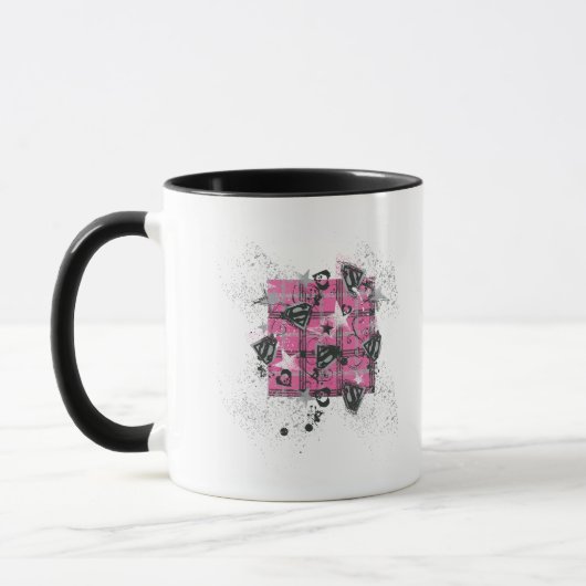 Supergirl Pink Spritzer Square Tasse (Links)