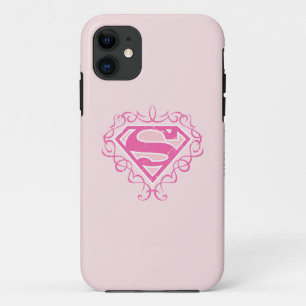 Supergirl Pink Stripes Case-Mate iPhone Hülle