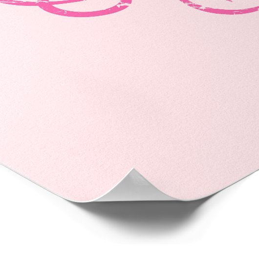 Supergirl Pink Stripes Poster (Ecke)