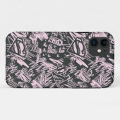 Supergirl Pink und Black Scribbles Case-Mate iPhone Hülle (Rückseite (Horizontal))