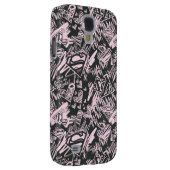 Supergirl Pink und Black Scribbles Case-Mate Samsung Galaxy Hülle (Rückseite/rechts)
