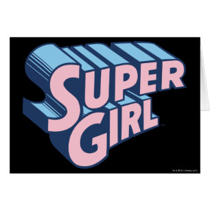 Supergirl Pink und Blue Logo